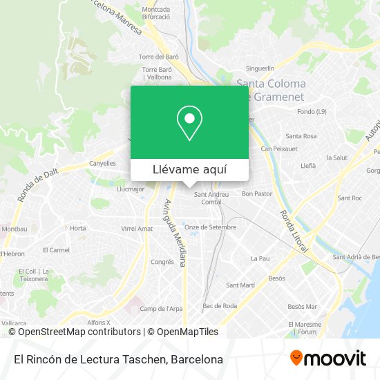 Mapa El Rincón de Lectura Taschen