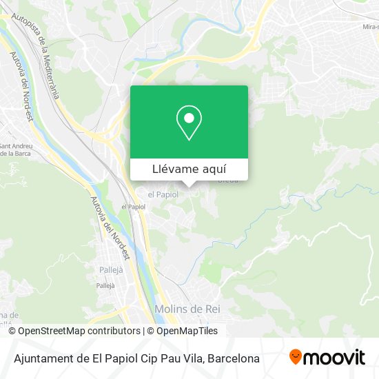 Mapa Ajuntament de El Papiol Cip Pau Vila