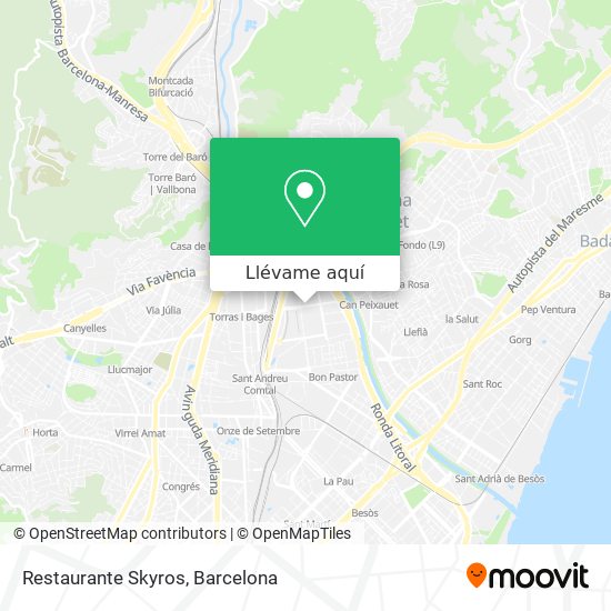 Mapa Restaurante Skyros