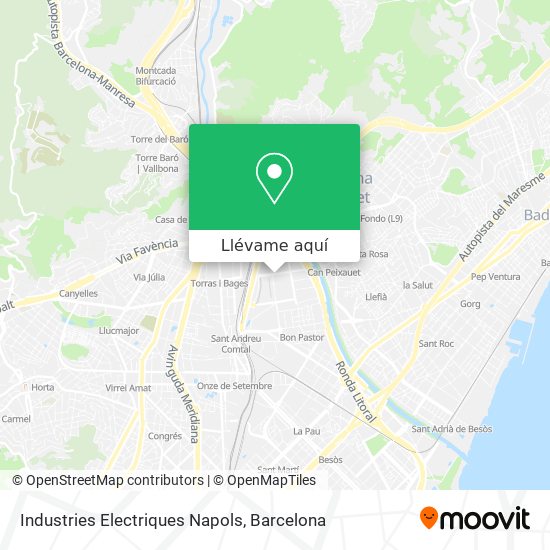 Mapa Industries Electriques Napols