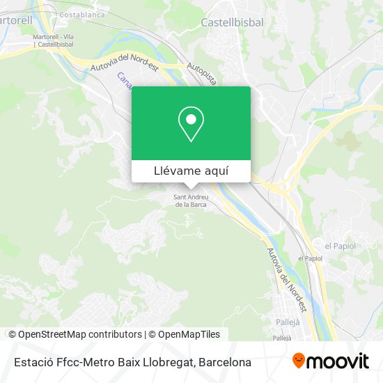 Mapa Estació Ffcc-Metro Baix Llobregat
