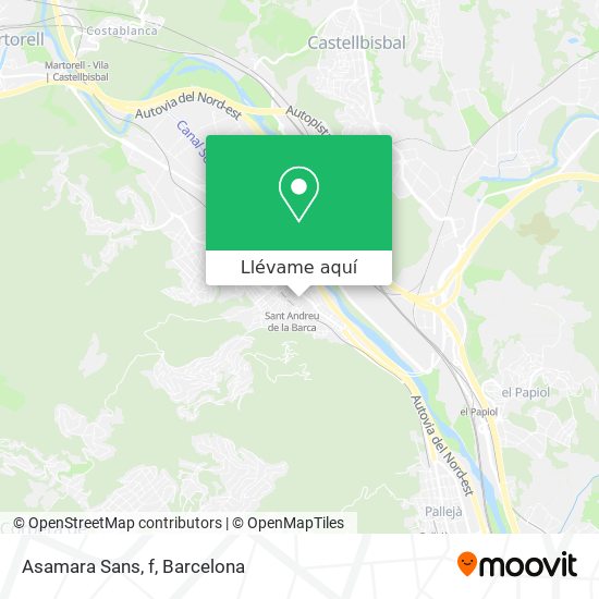 Mapa Asamara Sans, f