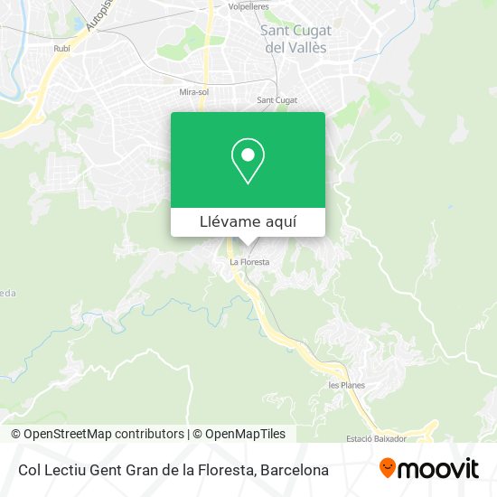 Mapa Col Lectiu Gent Gran de la Floresta