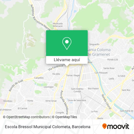 Mapa Escola Bressol Municipal Colometa