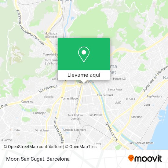 Mapa Moon San Cugat