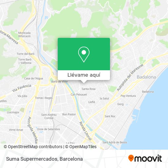 Mapa Suma Supermercados