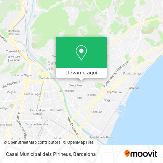 Mapa Casal Municipal dels Pirineus