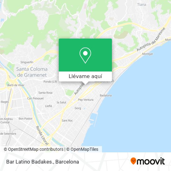 Mapa Bar Latino Badakes.