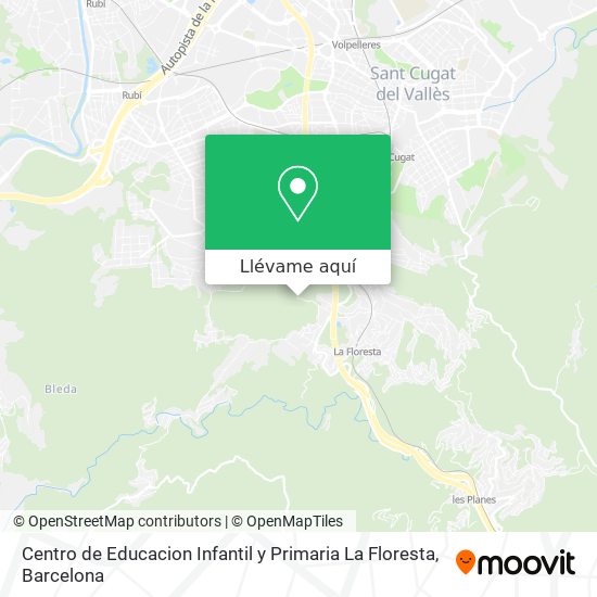 Mapa Centro de Educacion Infantil y Primaria La Floresta