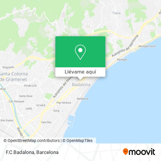 Mapa F.C.Badalona
