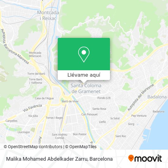 Mapa Malika Mohamed Abdelkader Zarru