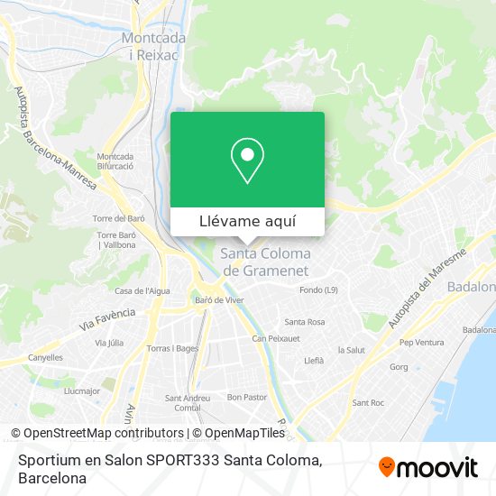 Mapa Sportium en Salon SPORT333 Santa Coloma
