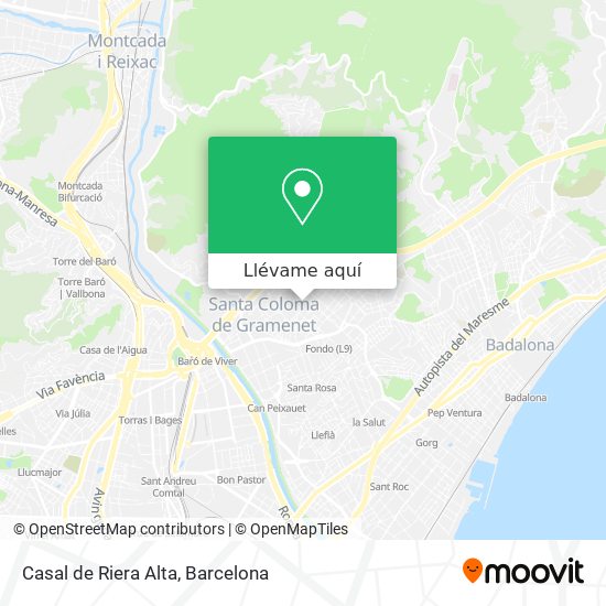 Mapa Casal de Riera Alta