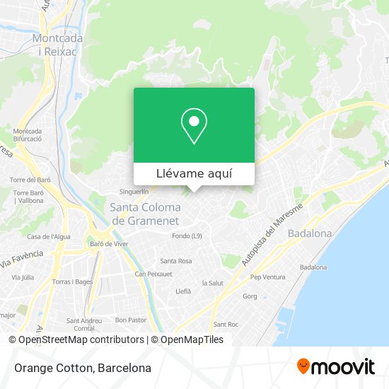 Mapa Orange Cotton