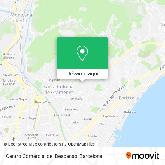 Mapa Centro Comercial del Descanso