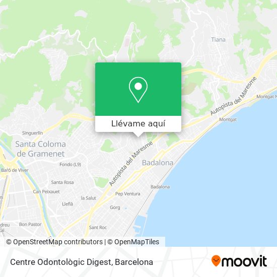 Mapa Centre Odontològic Digest