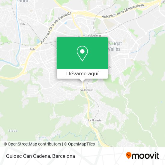 Mapa Quiosc Can Cadena