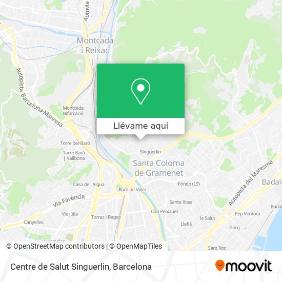 Mapa Centre de Salut Singuerlin