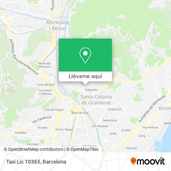 Mapa Taxi Lic 10365