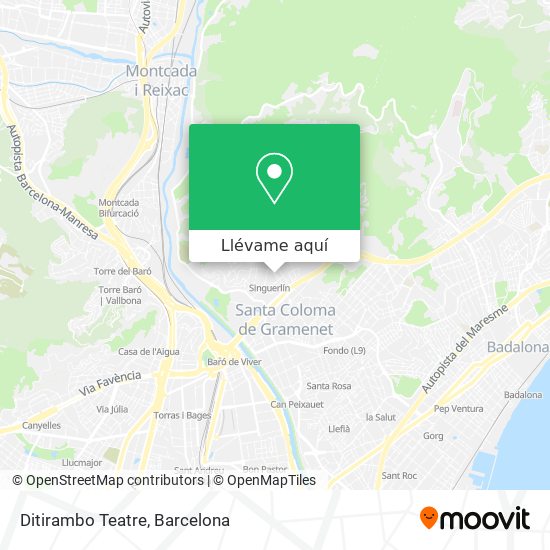 Mapa Ditirambo Teatre