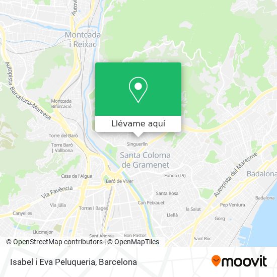 Mapa Isabel i Eva Peluqueria