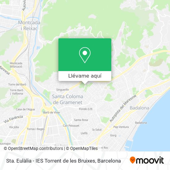 Mapa Sta. Eulàlia - IES Torrent de les Bruixes