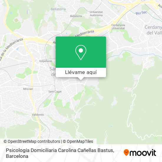 Mapa Psicología Domiciliaria Carolina Cañellas Bastus
