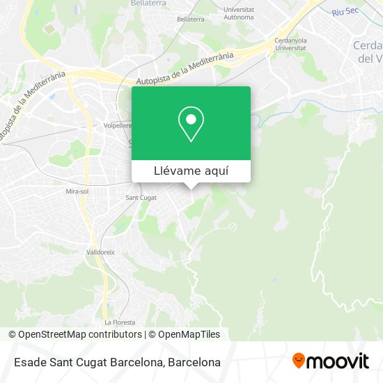 Mapa Esade Sant Cugat Barcelona