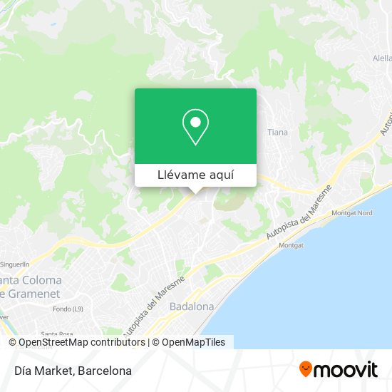 Mapa Día Market