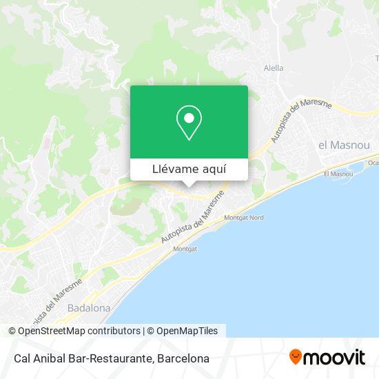 Mapa Cal Anibal Bar-Restaurante