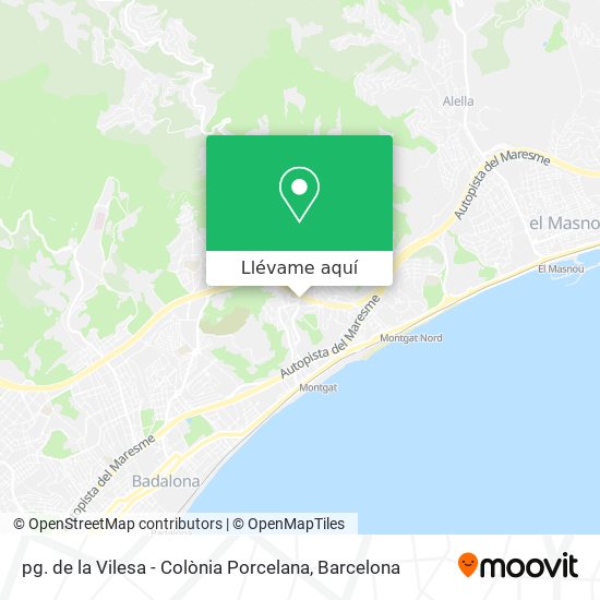 Mapa pg. de la Vilesa - Colònia Porcelana