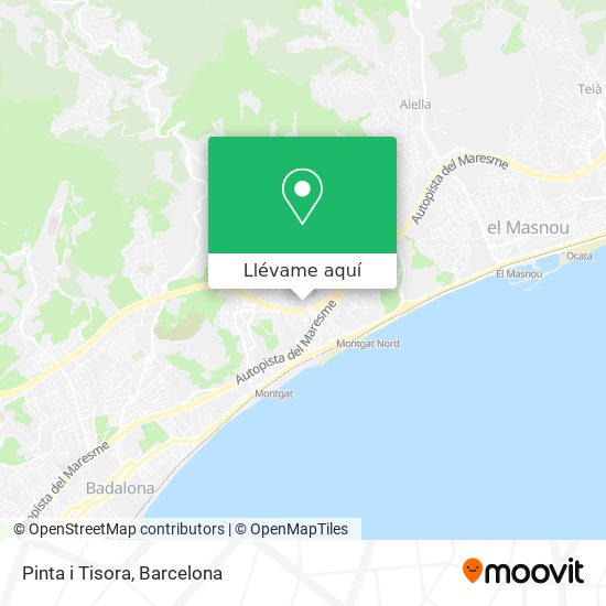 Mapa Pinta i Tisora