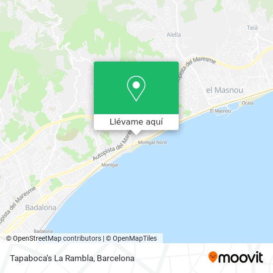 Mapa Tapaboca's La Rambla