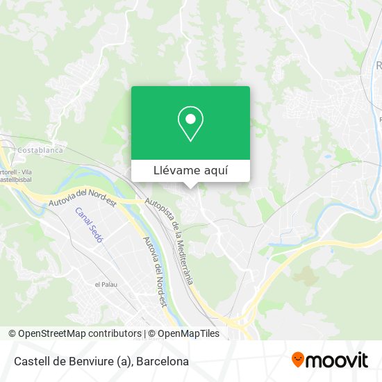 Mapa Castell de Benviure