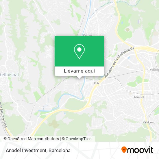 Mapa Anadel Investment