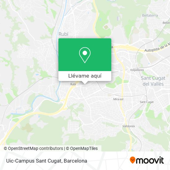 Mapa Uic-Campus Sant Cugat