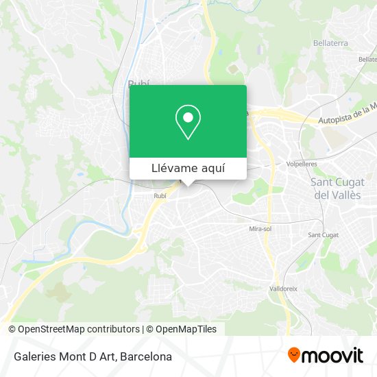 Mapa Galeries Mont D Art