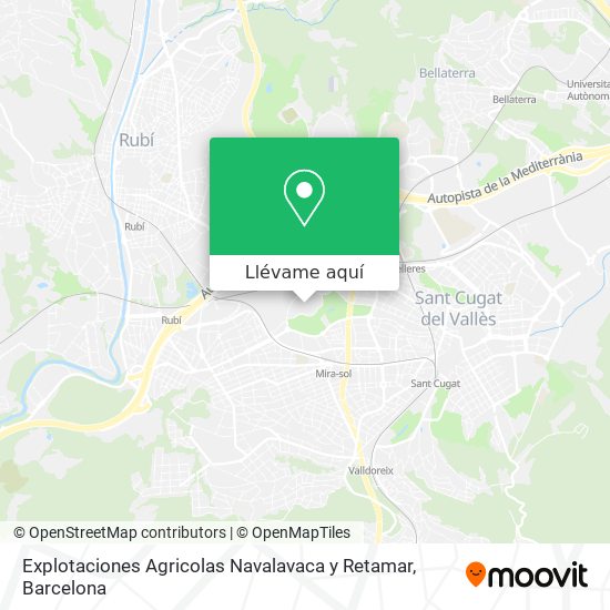 Mapa Explotaciones Agricolas Navalavaca y Retamar