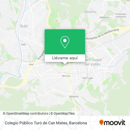 Mapa Colegio Público Turó de Can Mates