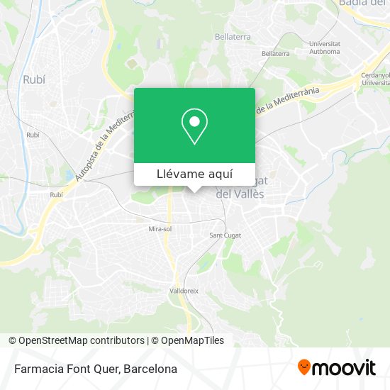 Mapa Farmacia Font Quer