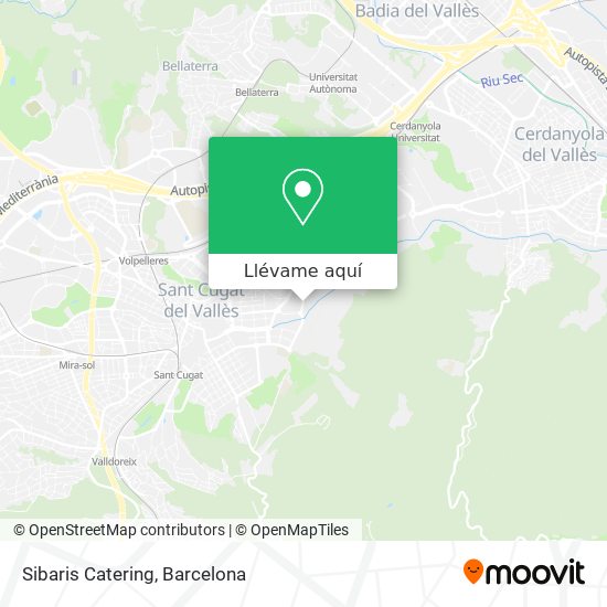 Mapa Sibaris Catering
