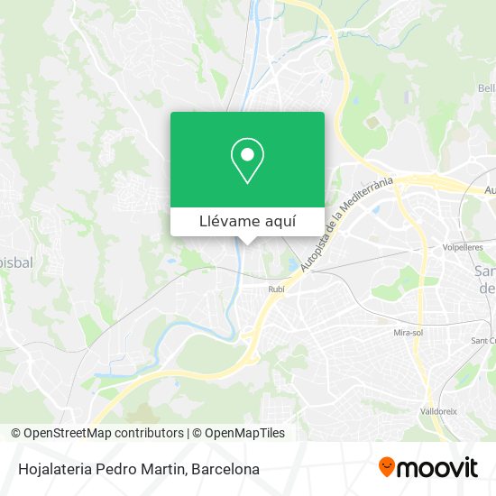 Mapa Hojalateria Pedro Martin