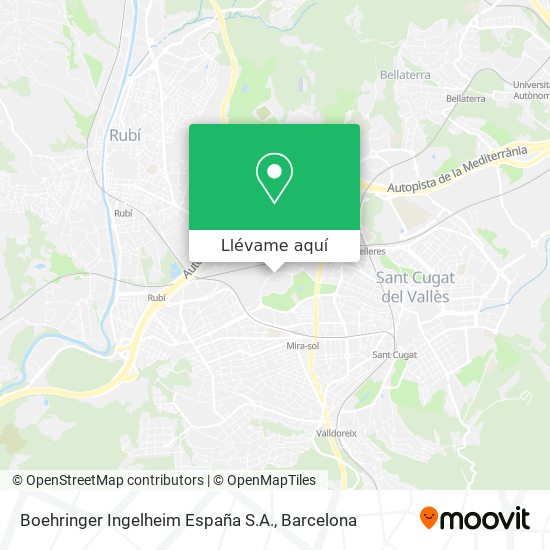Mapa Boehringer Ingelheim España S.A.