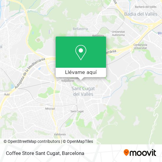 Mapa Coffee Store Sant Cugat