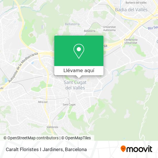 Mapa Caralt Floristes I Jardiners
