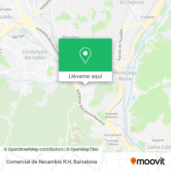 Mapa Comercial de Recambis R.H