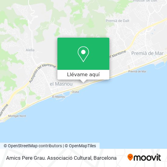 Mapa Amics Pere Grau. Associació Cultural