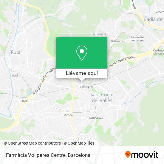Mapa Farmàcia Vollperes Centre