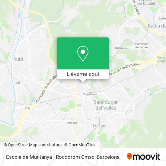 Mapa Escola de Muntanya - Rocodrom Cmsc