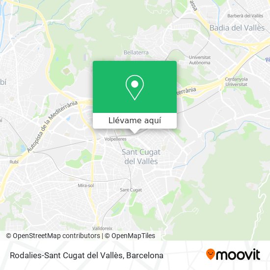 Mapa Rodalies-Sant Cugat del Vallès